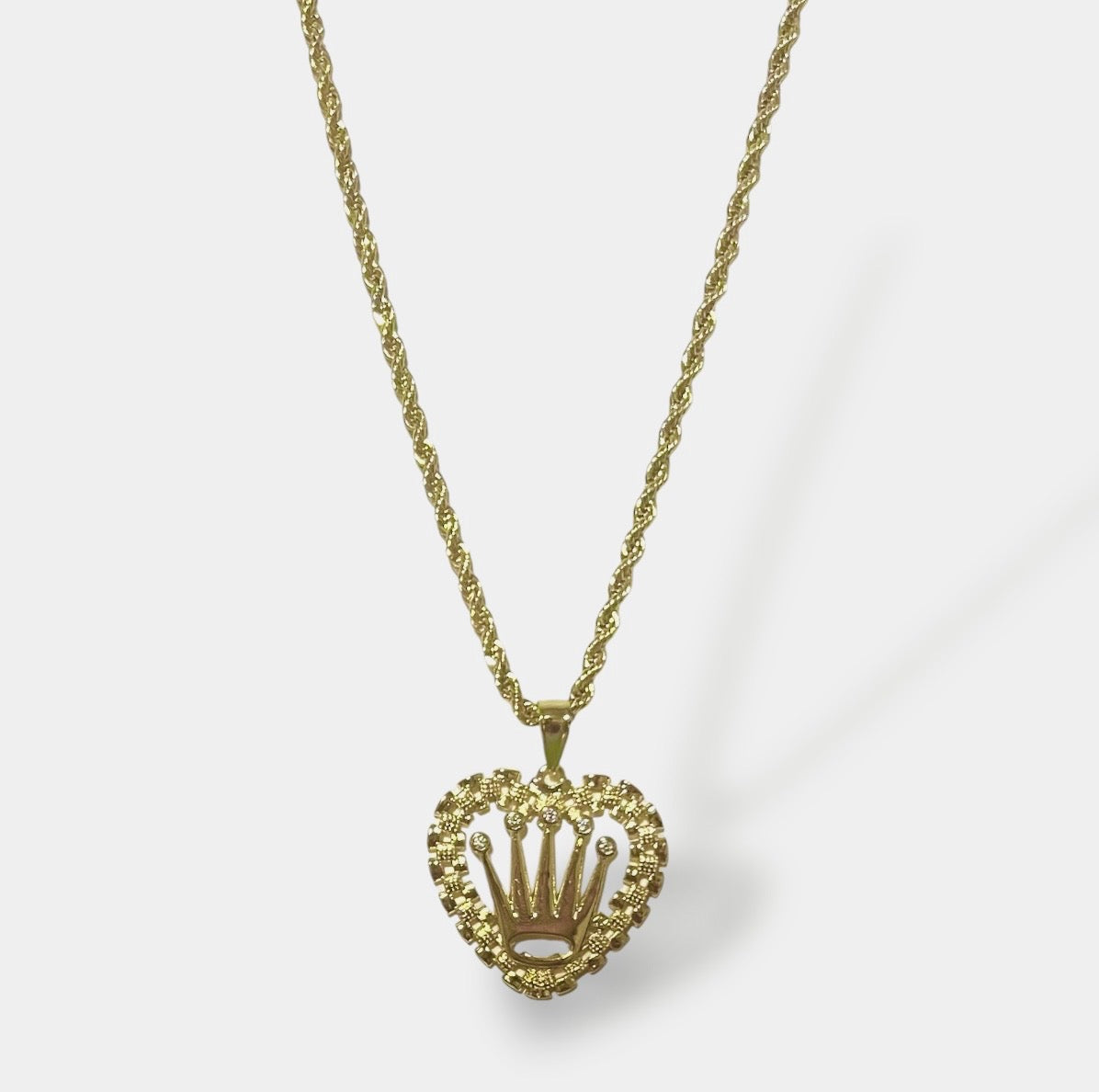 Crown Me Heart Necklace