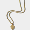 Mia Baguette Heart Necklace