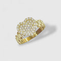 Le’Shae Iced Heart Ring