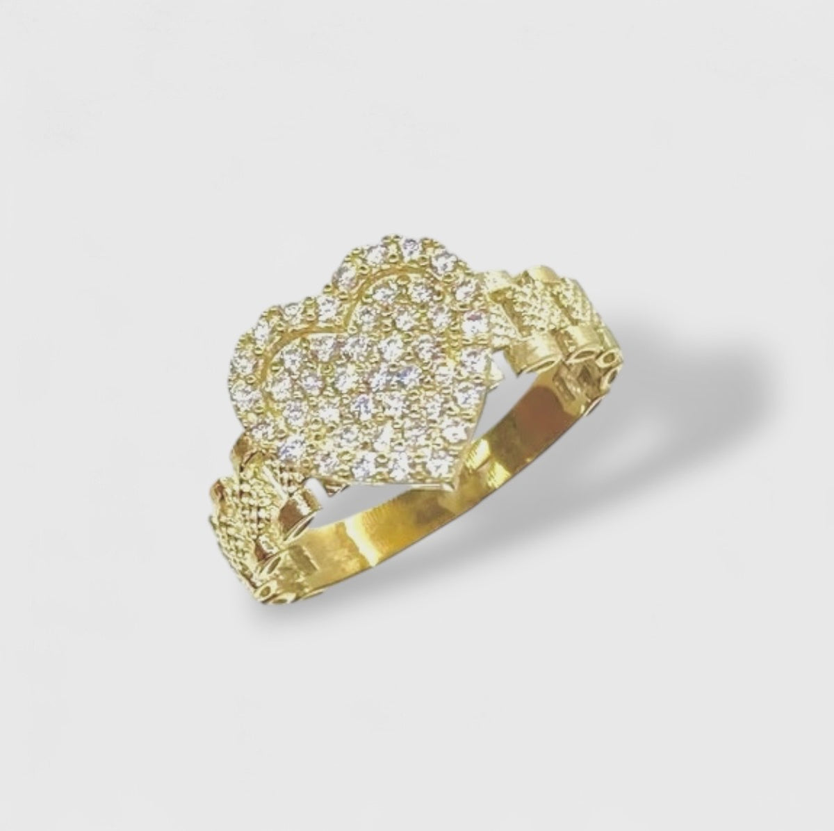 Le’Shae Iced Heart Ring