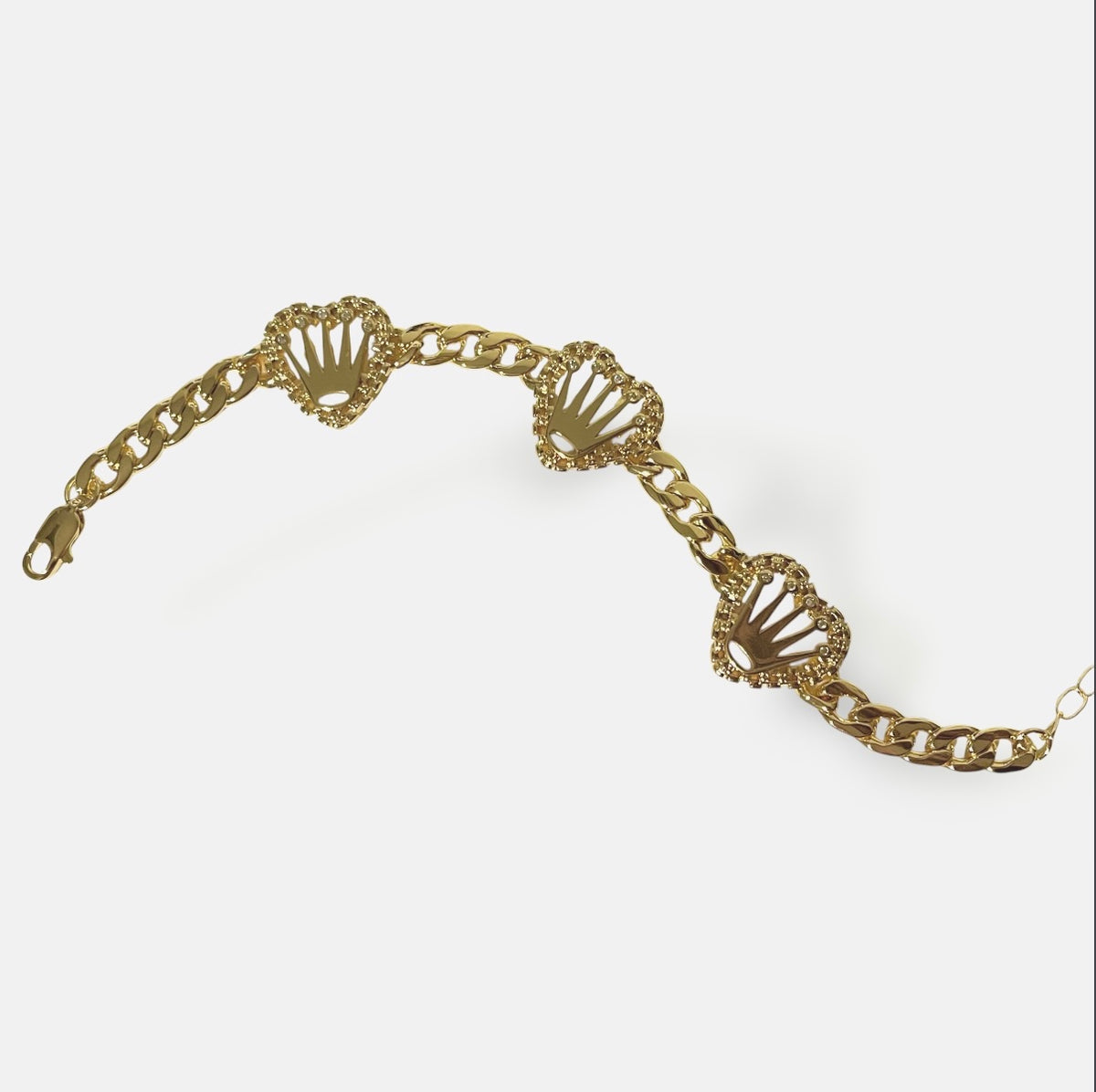 Crown Me Rollie Cuban Bracelet